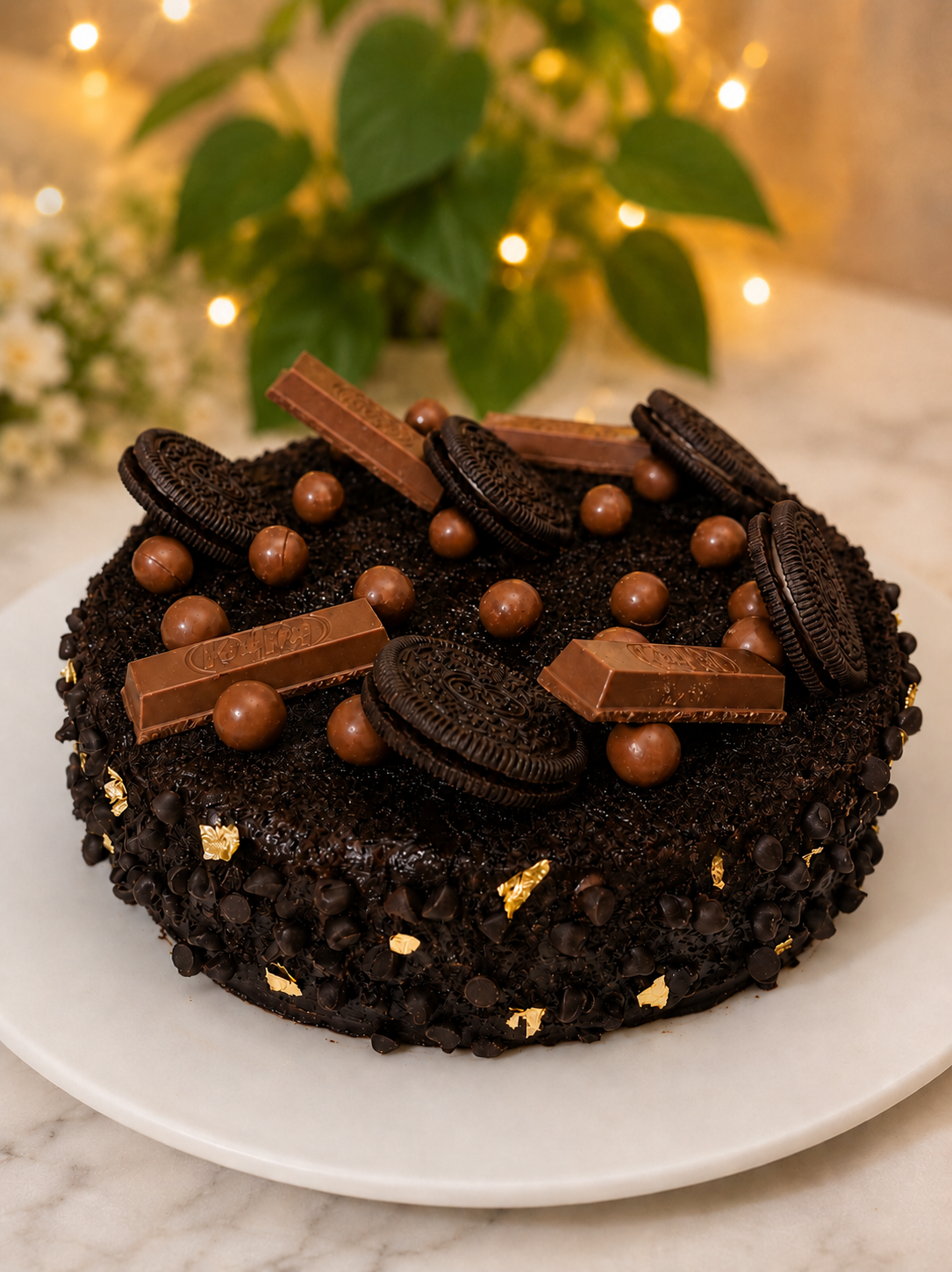 Chocolate Mousse Truffle Cake