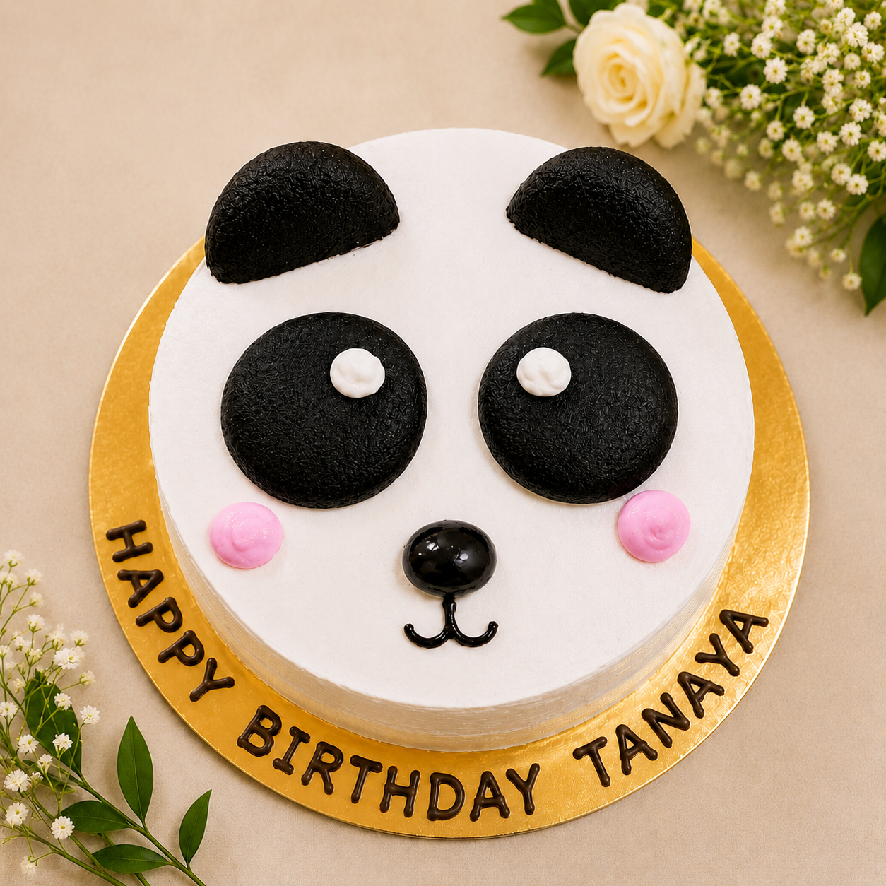 Panda Theme Cake