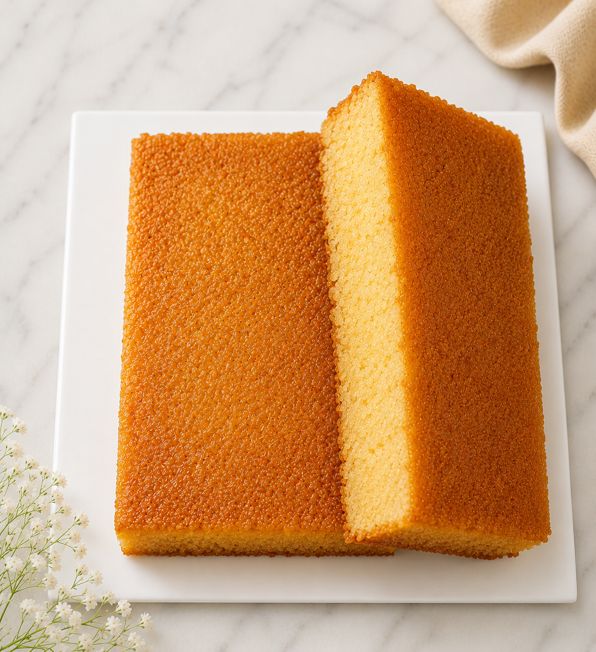 Eggless Rava Cake