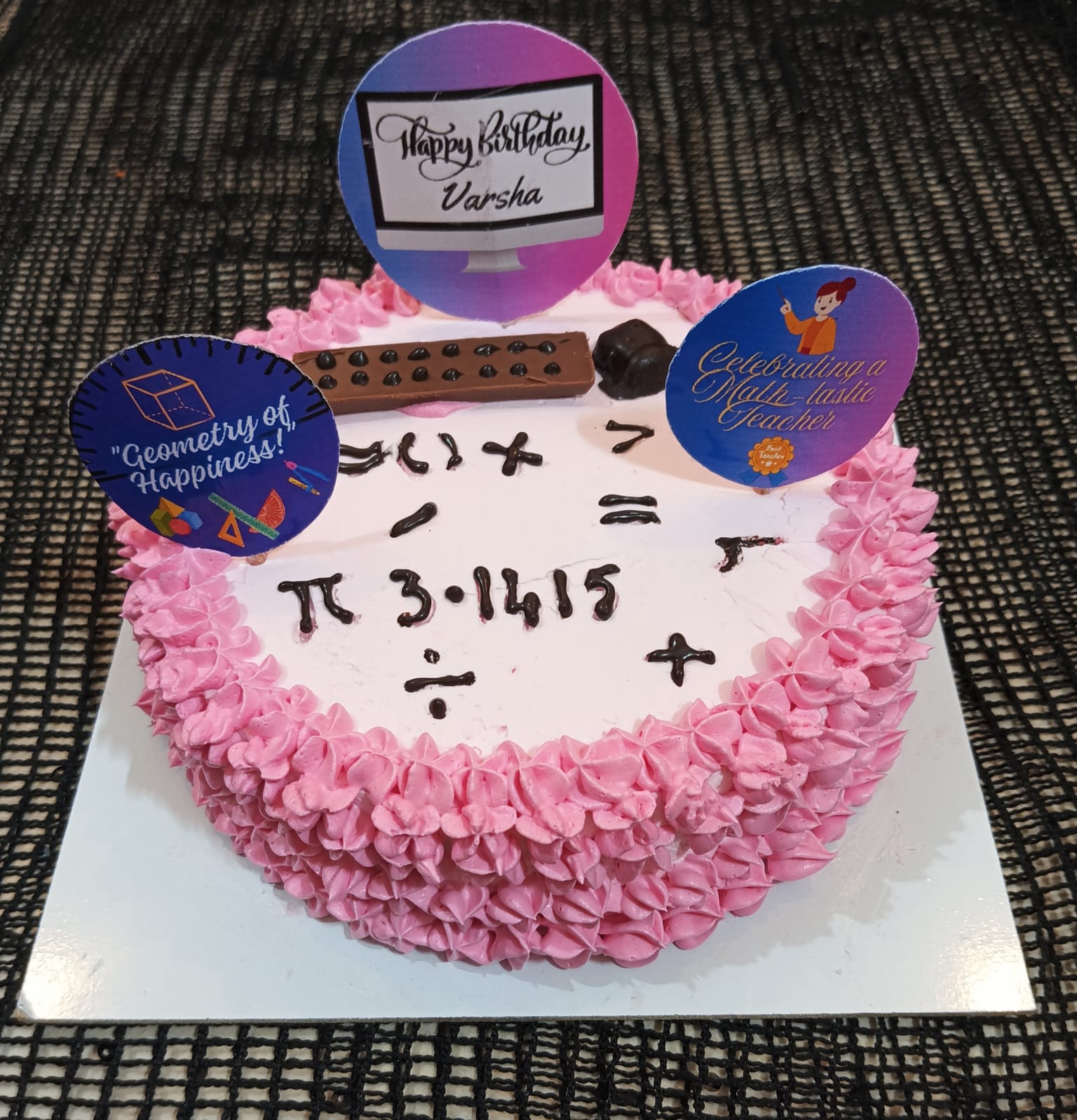 Maths Theme Cake