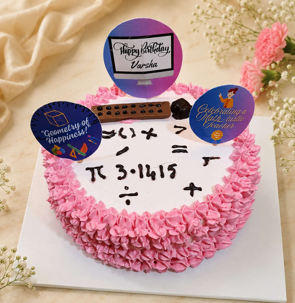 Maths Theme Cake