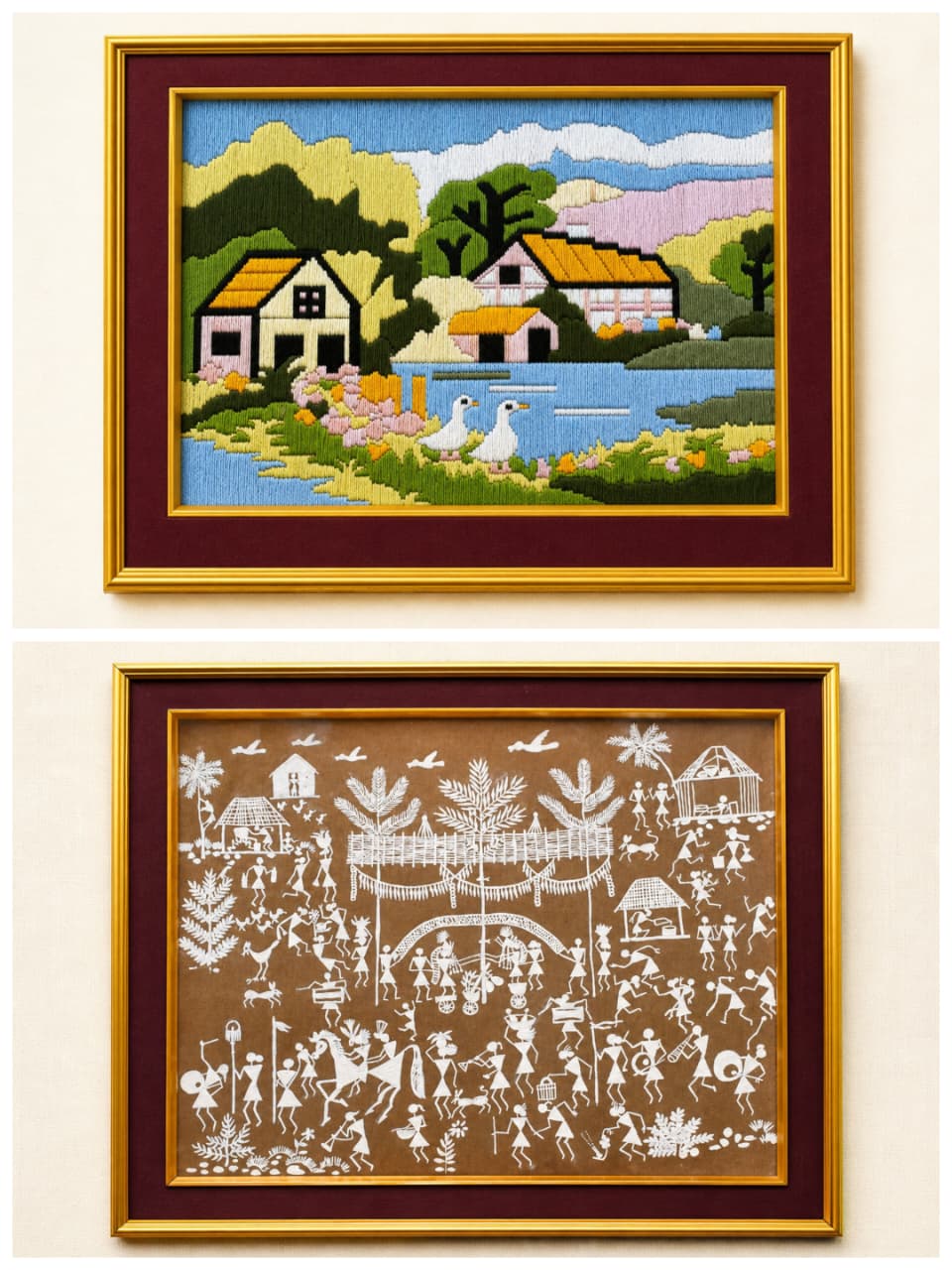 Handmade artwork from student days